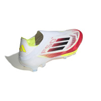 adidas F50+ Gras Voetbalschoenen (FG) Wit Rood Zwart Geel