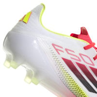 adidas F50 Elite Kunstgras Voetbalschoenen (AG) Wit Rood Zwart Geel