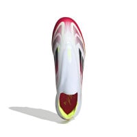 adidas F50 Elite Veterloze IJzeren-Nop Voetbalschoenen (SG) Wit Rood Zwart Geel