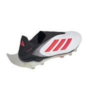 adidas Copa Pure III Elite Veterloze Gras Voetbalschoenen (FG) Wit Zwart Rood