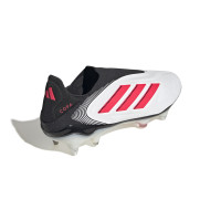 adidas Copa Pure III Elite Veterloze IJzeren-Nop Voetbalschoenen (SG) Wit Zwart Rood