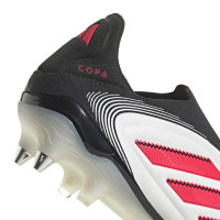 adidas Copa Pure III Elite Veterloze IJzeren-Nop Voetbalschoenen (SG) Wit Zwart Rood