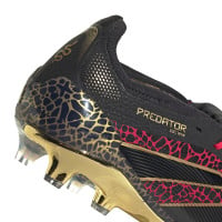 adidas Predator Elite FT Gras Voetbalschoenen (FG) Zwart Rood Goud