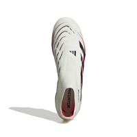 adidas Predator Elite Veterloze Gras Voetbalschoenen (FG) Wit Zwart Rood