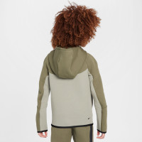 Nike Tech Fleece Sportswear Vest Kids Olijfgroen Grijs Zwart