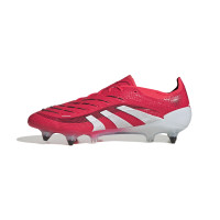 adidas Predator Elite IJzeren-Nop Voetbalschoenen (SG) Rood Wit Zwart