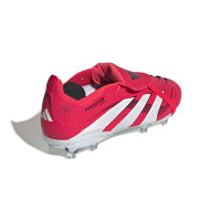 adidas Predator Elite FT Gras Voetbalschoenen (FG) Kids Rood Wit Zwart