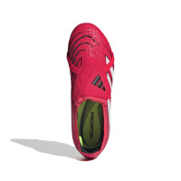 adidas Predator Elite FT Gras Voetbalschoenen (FG) Kids Rood Wit Zwart