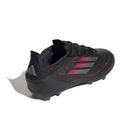 adidas F50 Elite Gras Voetbalschoenen (FG) Kids Zwart Rood Zilver