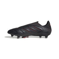 adidas Copa Pure III Elite Veterloze Gras Voetbalschoenen (FG) Zwart Donkergrijs Rood