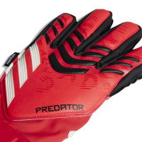 adidas Predator Match Fingersave Keepershandschoenen Kids Rood Wit Zwart