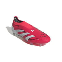 adidas Predator Elite Veterloze Gras Voetbalschoenen (FG) Rood Wit Zwart