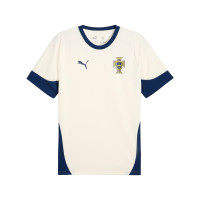 PUMA Portugal Trainingsset 2025-2026 Gebroken Wit Donkerblauw Geel