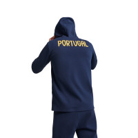 PUMA Portugal Casuals Trainingspak Full-Zip 2025-2026 Donkerblauw Geel Rood