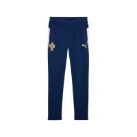 PUMA Portugal Trainingsbroek 2025-2026 Donkerblauw Gebroken Wit Geel