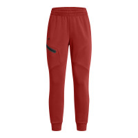 Under Armour Unstoppable Fleece Joggingbroek Dames Oranje Zwart