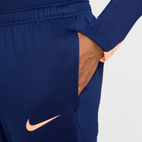 Nike Strike Trainingsbroek Donkerblauw Oranje