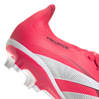 adidas Predator League FT Gras / Kunstgras Voetbalschoenen (MG) Rood Wit Zwart