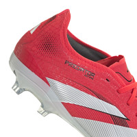 adidas Predator Pro Gras Voetbalschoenen (FG) Rood Wit Zwart