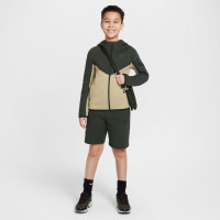 Nike Tech Fleece Sportswear Vest Kids Beige Donkergroen Zwart