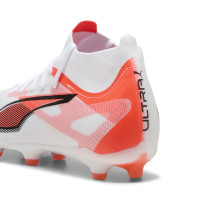 PUMA Ultra 5 Match+ High Gras / Kunstgras Voetbalschoenen (MG) Wit Zwart Rood