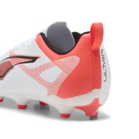 PUMA Ultra 5 Play Gras / Kunstgras Voetbalschoenen (MG) Kids Wit Zwart Rood