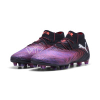 PUMA Future 8 Ultimate Kunstgras Voetbalschoenen (AG) Zwart Paars Rood