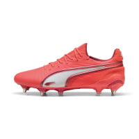 PUMA King Ultimate IJzeren-Nop Voetbalschoenen (SG) Rood Wit