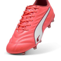 PUMA King Pro Gras / Kunstgras Voetbalschoenen (MG) Rood Wit