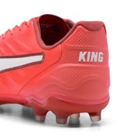 PUMA King Pro Gras / Kunstgras Voetbalschoenen (MG) Rood Wit