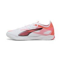 PUMA Ultra 5 Match Zaalvoetbalschoenen (IN) Wit Zwart Rood