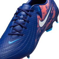 Nike Phantom GX II Haaland Academy Gras / Kunstgras Voetbalschoenen (MG) Donkerblauw Oranje Zilver