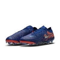 Nike Phantom GX II Haaland Elite Gras Voetbalschoenen (FG) Donkerblauw Oranje Zilver