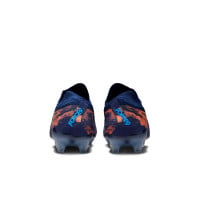 Nike Phantom GX II Haaland Elite Gras Voetbalschoenen (FG) Donkerblauw Oranje Zilver