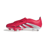 adidas Predator League FT IJzeren-Nop Voetbalschoenen (SG) Rood Wit Zwart