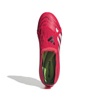 adidas Predator League FT IJzeren-Nop Voetbalschoenen (SG) Rood Wit Zwart