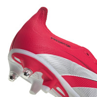 adidas Predator League FT IJzeren-Nop Voetbalschoenen (SG) Rood Wit Zwart