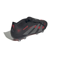 adidas Predator Pro FT Gras Voetbalschoenen (FG) Zwart Grijs Rood