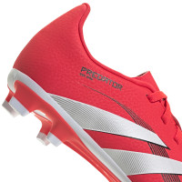 adidas Predator Club Gras / Kunstgras Voetbalschoenen (MG) Kids Rood Wit Zwart