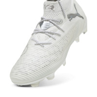 PUMA Future 8 Ultimate Gras Voetbalschoenen (FG) Wit Zilver