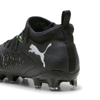 PUMA Future 8 Match Gras / Kunstgras Voetbalschoenen (MG) Kids Zwart Grijs Groen