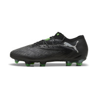 PUMA Future 8 Ultimate Low Gras Voetbalschoenen (FG) Zwart Grijs Groen