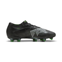 PUMA Future 8 Ultimate Low Gras Voetbalschoenen (FG) Zwart Grijs Groen