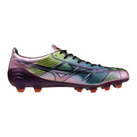 Mizuno Alpha II Japan Gras Voetbalschoenen (FG) Zwart Zilver Blauw