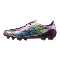 Mizuno Alpha II Japan Gras Voetbalschoenen (FG) Zwart Zilver Blauw