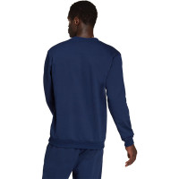 adidas Entrada 22 Crew Sweater Donkerblauw Wit