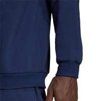 adidas Entrada 22 Crew Sweater Donkerblauw Wit