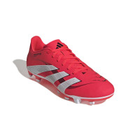 adidas Predator Club Gras / Kunstgras Voetbalschoenen (MG) Rood Wit Zwart