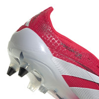 adidas Predator Elite FT IJzeren-Nop Voetbalschoenen (SG) Rood Wit Zwart