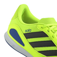 adidas Super Sala III Zaalvoetbalschoenen (IN) Neongeel Zwart Blauw